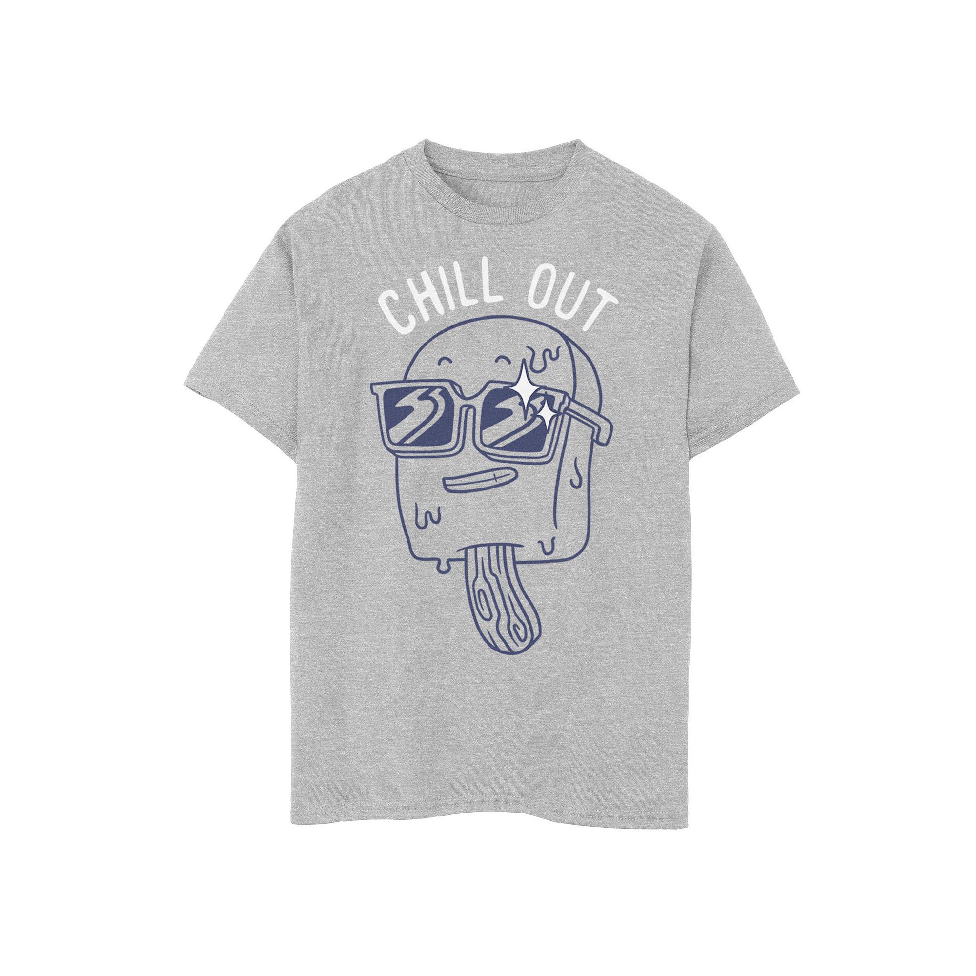 Boys 8-20 Chill Out Popsicle Graphic Tee, Boys, Size: XS, Athletic Grey