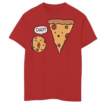 Boys 8-20 Pizza Bagel Dad? Graphic Tee