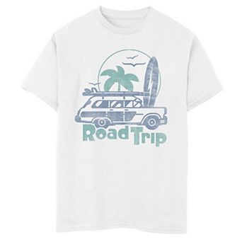 Boys 8-20 Road Trip Beach Cruiser Scene Graphic Tee