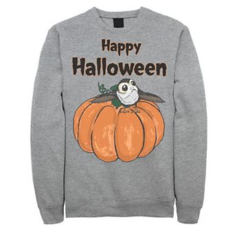 Men's Star Wars Porg On A Pumpkin Halloween Sweatshirt