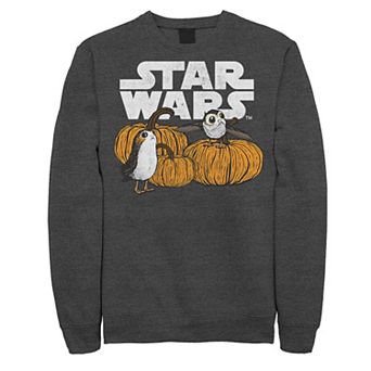 Men's Star Wars Porg Pumpkin Patch Halloween Sweatshirt