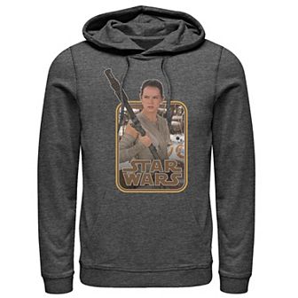 Men's Star Wars The Force Awakens Rey & BB-8 Pullover Hoodie