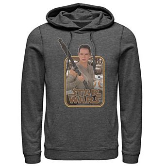 Men's Star Wars The Force Awakens Rey & BB-8 Pullover Hoodie