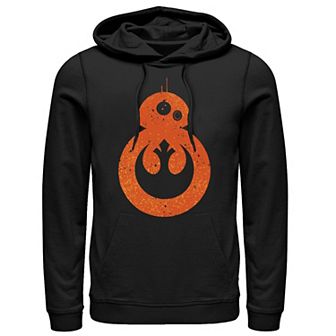 Men's Star Wars BB-8 Silhouette Rebel Emblem Pullover Hoodie
