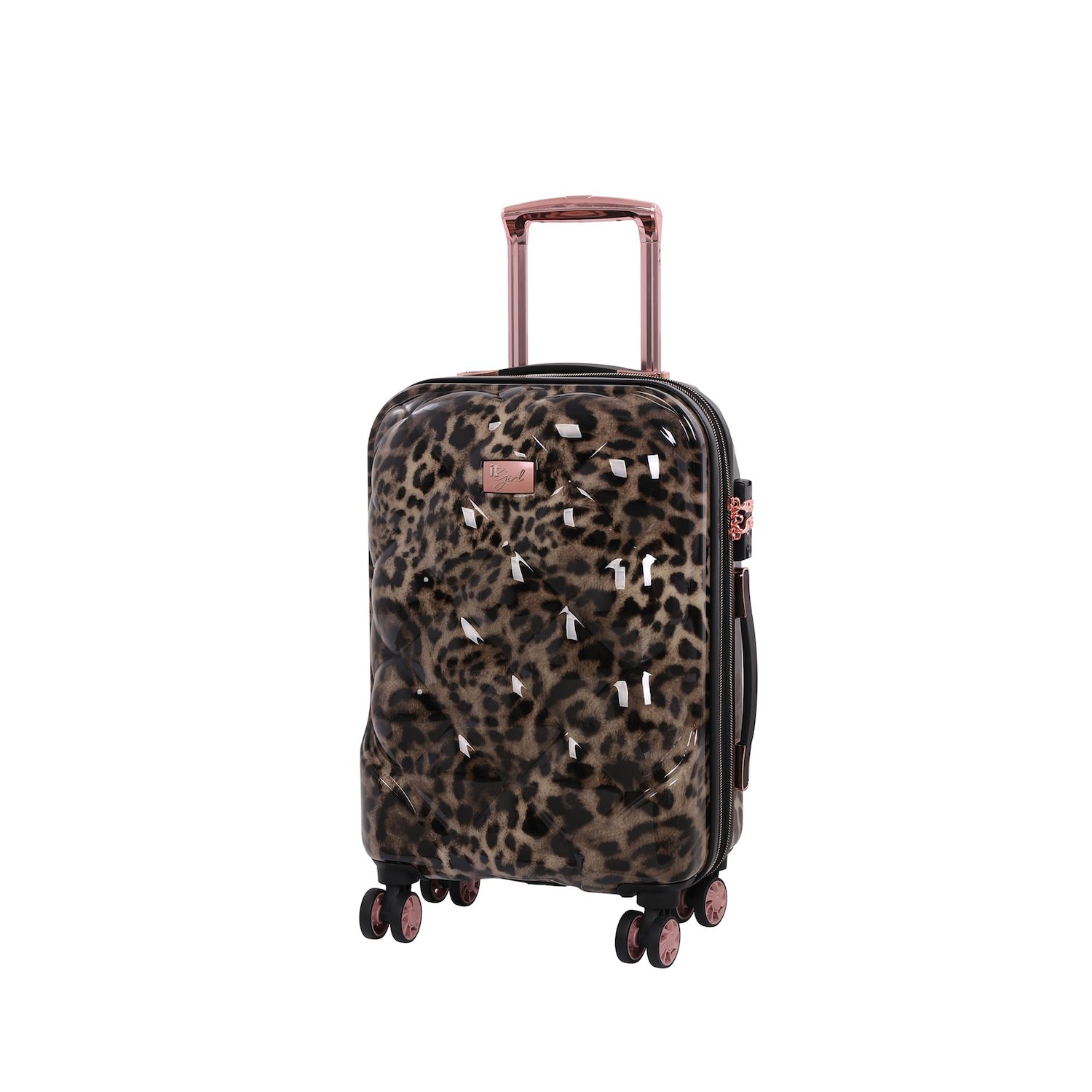 it luggage leopard