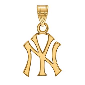 LogoArt 10k Gold New York Yankees Small Pendant