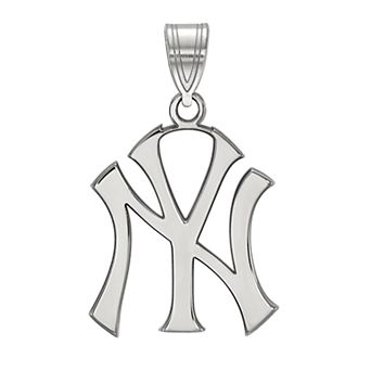 LogoArt 14K White Gold New York Yankees Pendant
