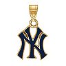 LogoArt 14k Gold Plated Enamel New York Yankees Pendant