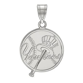 LogoArt 10k Gold New York Yankees Alternate Logo Large Pendant
