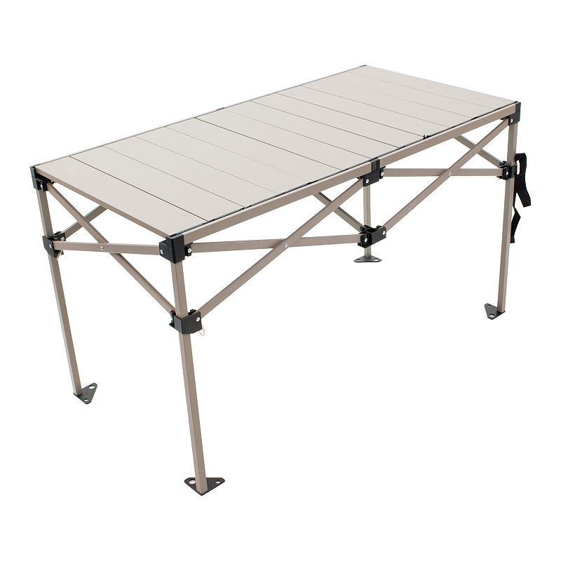 Shelter Logic Aluminum Camp Table, Grey