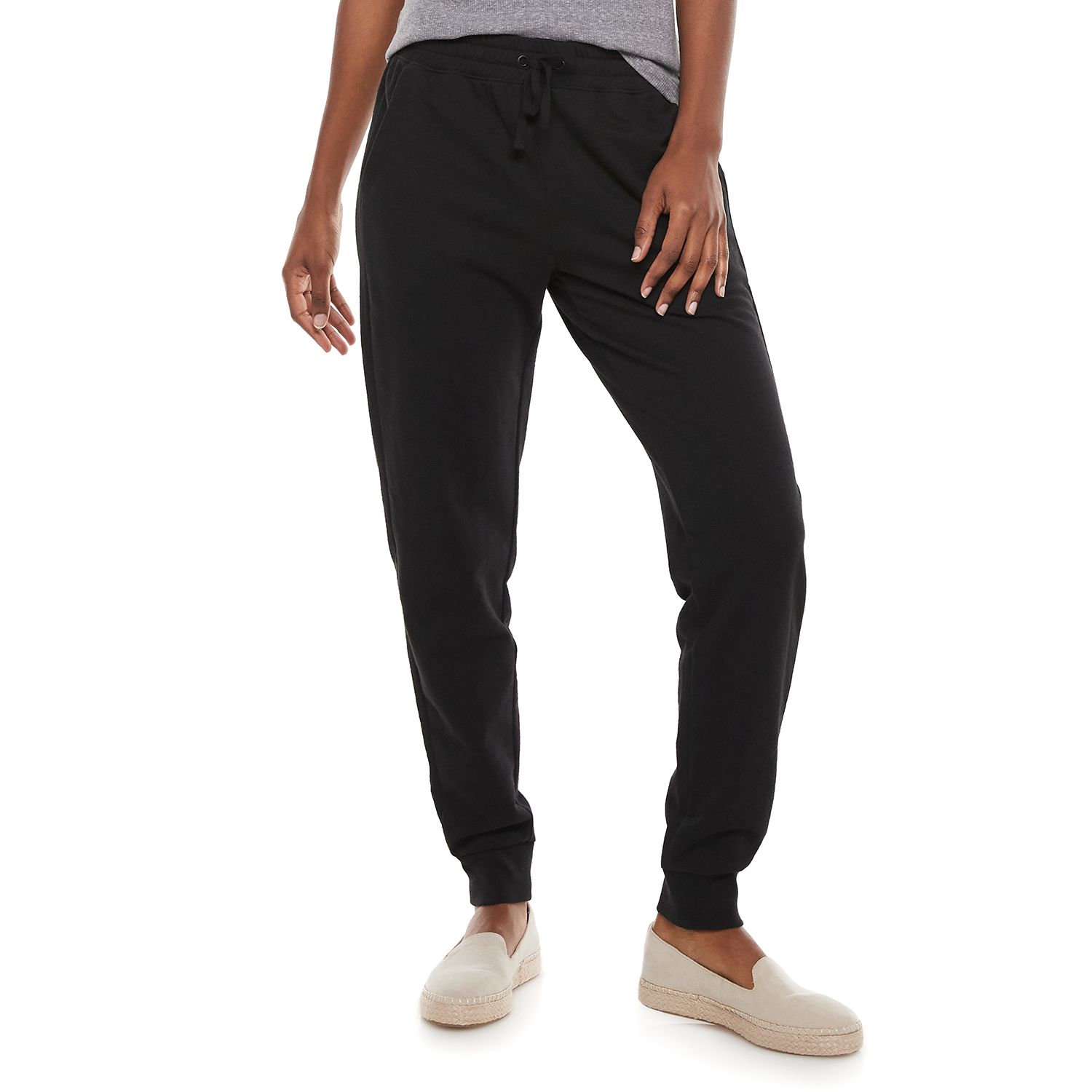 kohls black joggers