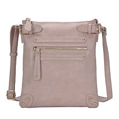 BGT47419-LP Miztique Studded Side Crossbody Hobo > Fashion Handbags > Mezon  Handbags