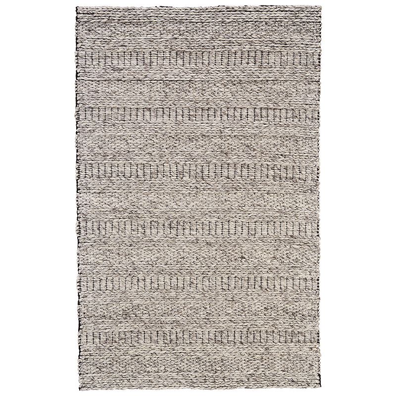 Weave & Wander Genet Braided Rug, Brown, 5X8 Ft