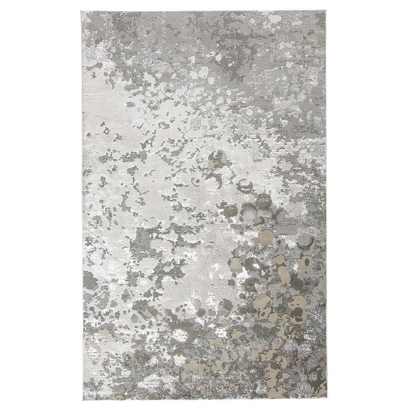 Weave & Wander Orin Design Rug, Silver, 5X8 Ft