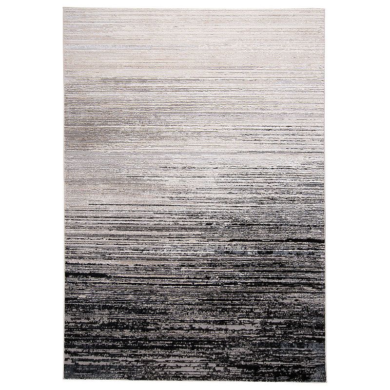 Weave & Wander Orin Ombre Rug, Black, 6.5X9.5 Ft