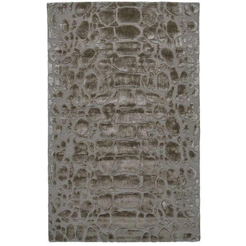 Weave & Wander Malawi Gray Rug, Grey, 5X8 Ft