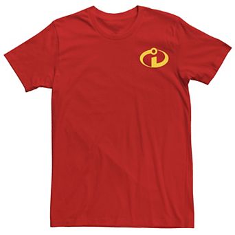 Disney / Pixar's The Incredibles Men's Yellow Logo Pocket Tee