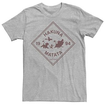 Disney's The Lion King Hakuna Matata Silhouette Sign Men's Tee