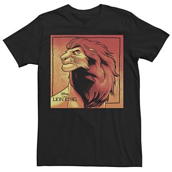 Disney's The Lion King Simba Men's Painted Portrait Logo Tee