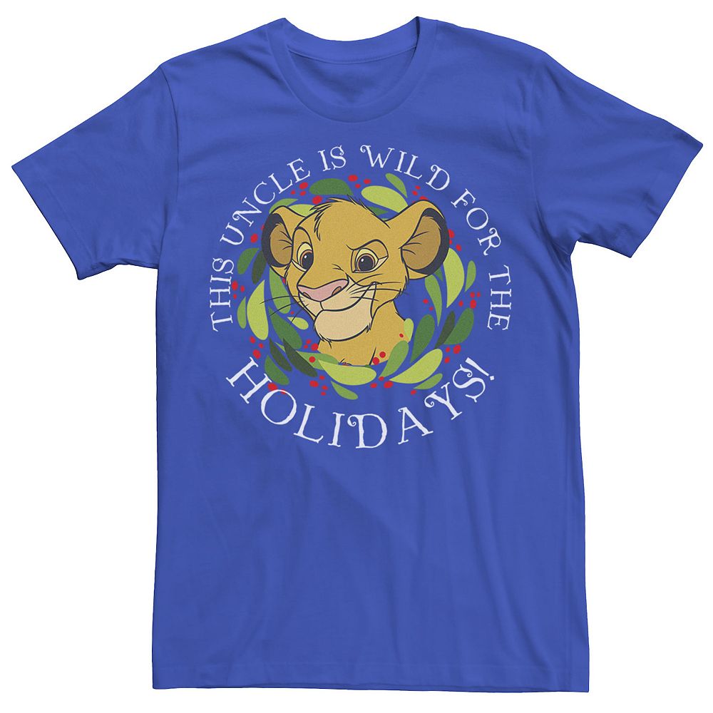 Disney's The Lion King Simba Uncle Wild Holidays Men's Tee