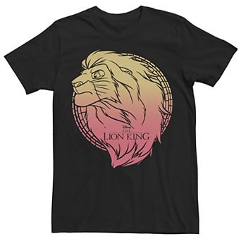 Disney's The Lion King Simba Men's Gradient Face Portrait Tee