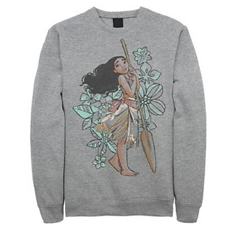 Disney's Moana Men's Leaning On A Paddle Sketchy Style Sweatshirt