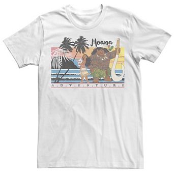 Disney's Moana & Maui Adventure Faded Portrait Men's Tee