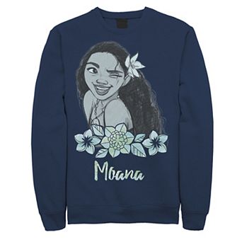 Disney's Moana Winking Water Color Portrait Men's Fleece
