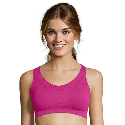 Hanes® Solid Core Racerback Sports Bra O9003