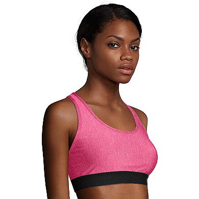 Hanes® Solid Absolute Racerback Compression Sports Bra O9178