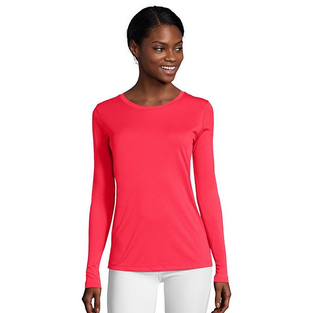 Hanes cool dri store long sleeve women's