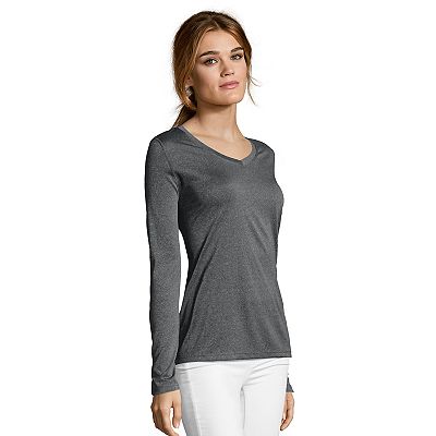 Hanes cool dri long sleeve women's best sale