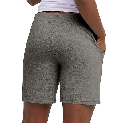 Women s Hanes Jersey Drawstring Shorts