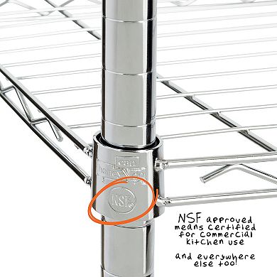 Honey-Can-Do 5-Tier Adjustable Square Shelving Unit