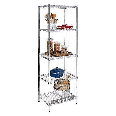 Honey-Can-Do 5-Tier Adjustable Square Shelving Unit