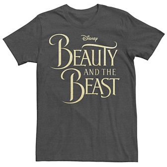 Disney's Beauty & The Beast Men's Golden Movie Logo Tee