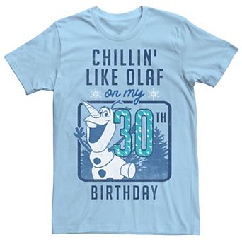 Disney's Frozen Olaf Men's Chillin' Like On My 30th Birthday Tee
