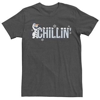 Disney's Frozen Olaf Men's Chillin' Snowfall Text Tee