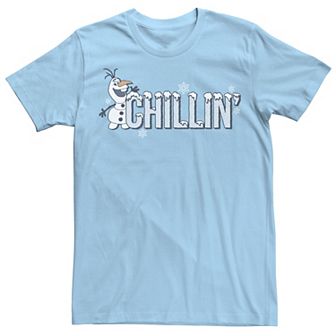 Disney's Frozen Olaf Men's Chillin' Snowfall Text Tee