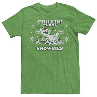 Disney's Frozen Olaf Men's Chillin' With My Snowgies Portrait Tee