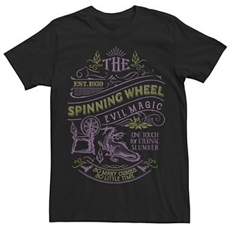 Disney's Sleeping Beauty Men's The Spinning Wheel Poster Tee