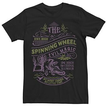 Disney's Sleeping Beauty Men's The Spinning Wheel Poster Tee