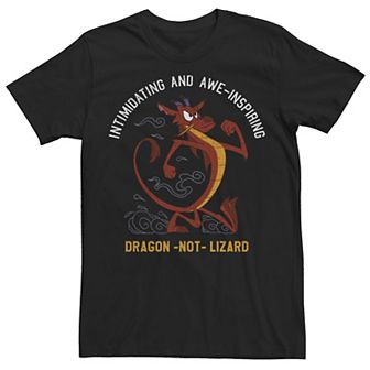 Disney's Mulan Mushu Men's Dragon Not Lizard Portrait Tee
