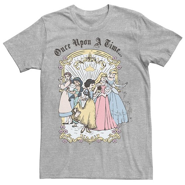 Men's Disney Princess Once Upon A Time Vintage Cartoon Tee