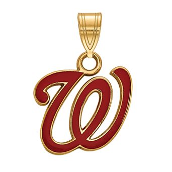 LogoArt Sterling Silver Washington Nationals Enamel Pendant