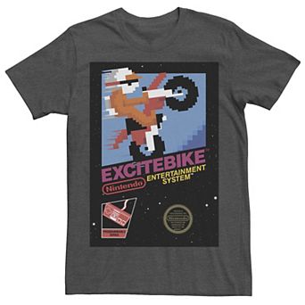 Men's Nintendo NES Excitebike Retro Vintage Cover Tee