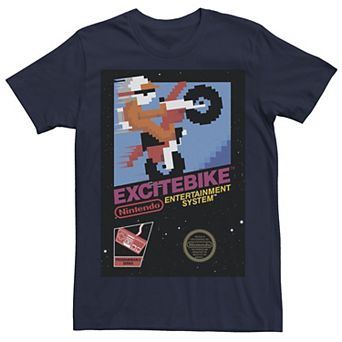Men's Nintendo NES Excitebike Retro Vintage Cover Tee