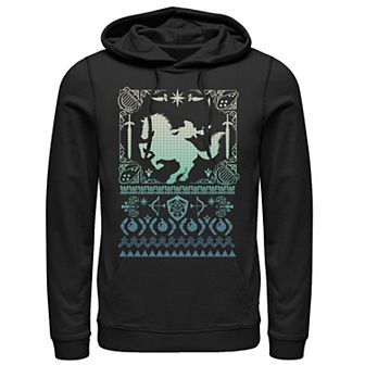 Men's Nintendo Zelda Link & Epona Ugly Holiday Sweater Hoodie