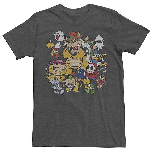 Men's Nintendo Super Mario Bowser Enemy Group Tee