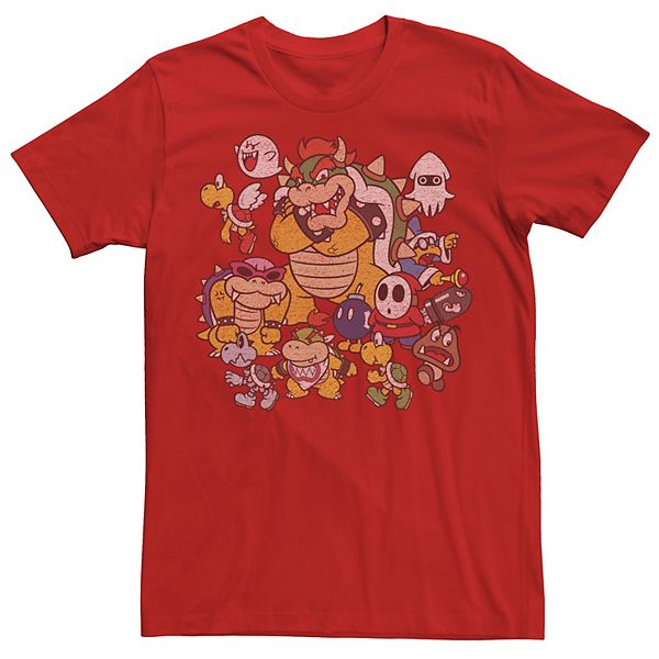 Men's Nintendo Super Mario Bowser Enemy Group Tee